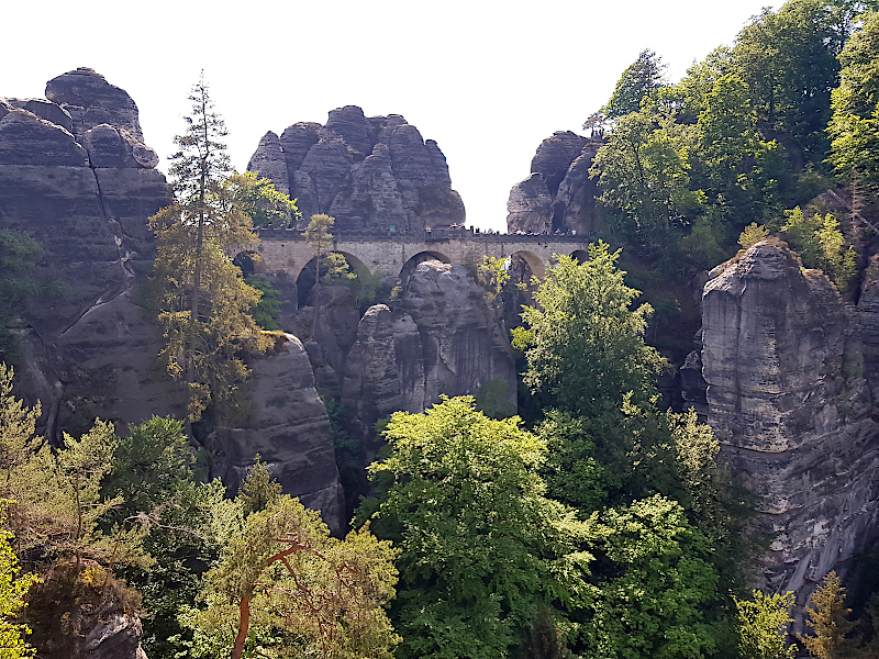 Basteibrücke von der Felsenburg Neurathen