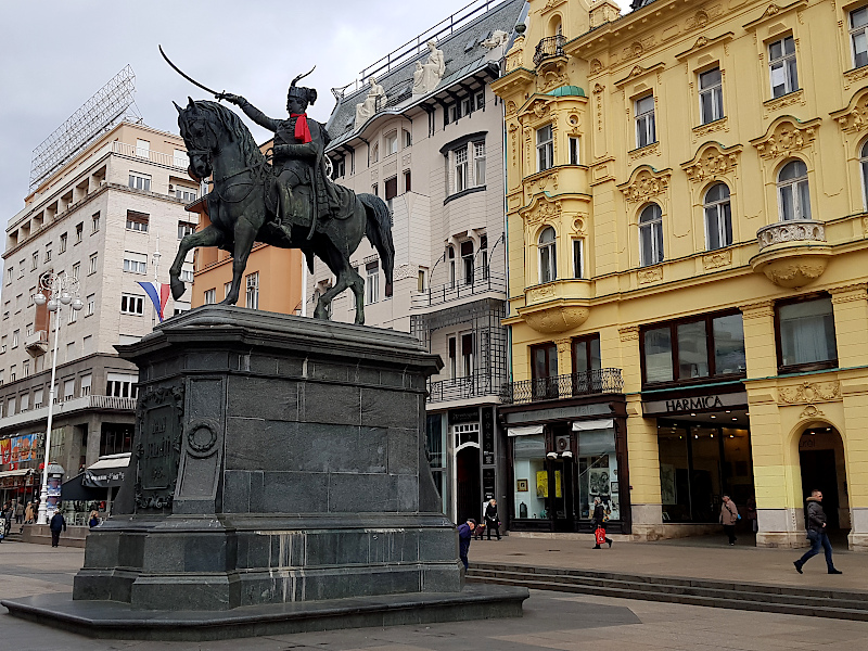 Ben Jelacic Platz in Zagreb 