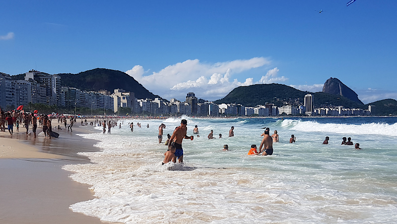 Copacabana in Rio ist ein nettes Reiseziel im Frühling