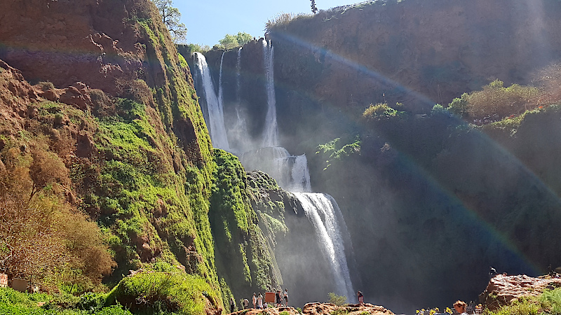 Ouzoud Wasserfall Regenbogen