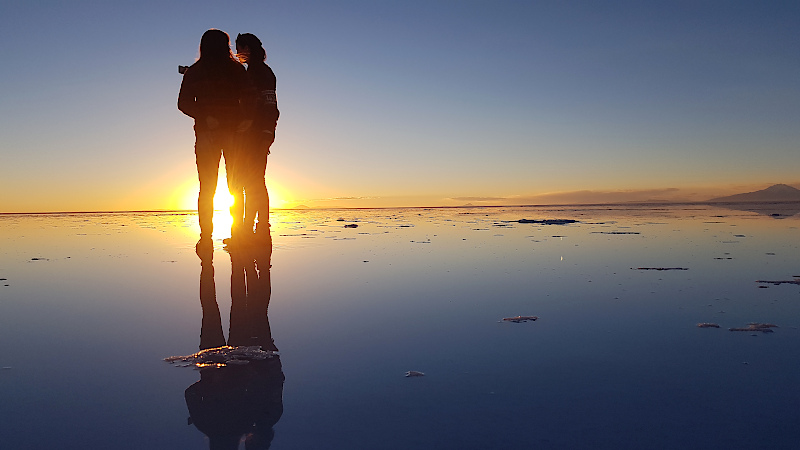 Salar de Uyuni Tipp: Buche unbedingt inklusive Sonnenuntergang,