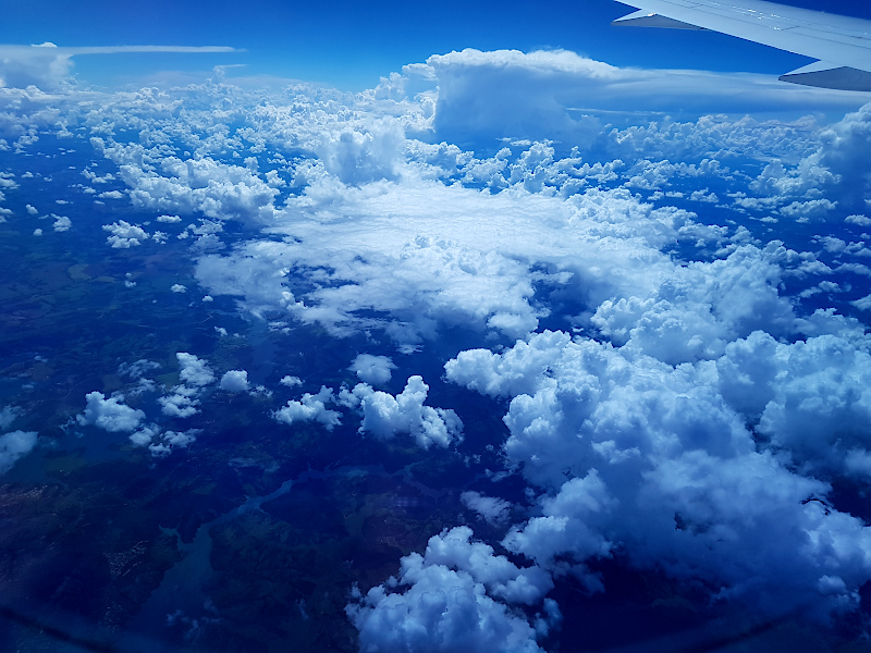 Wolken vom Flugzeug