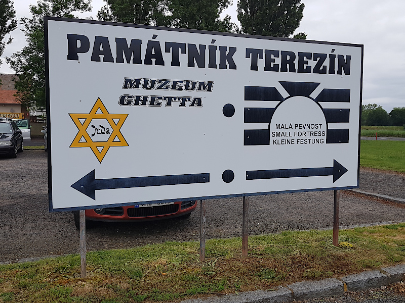 Ghetto Theresienstadt Schild