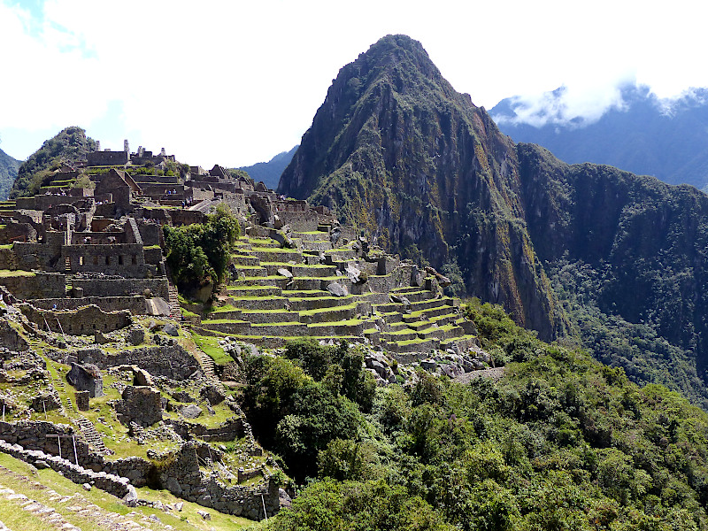 Machu Picchu von der Seite