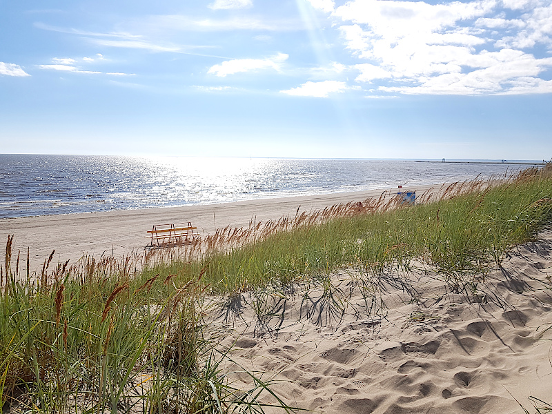 Pärnu Strand im Sonnenschein