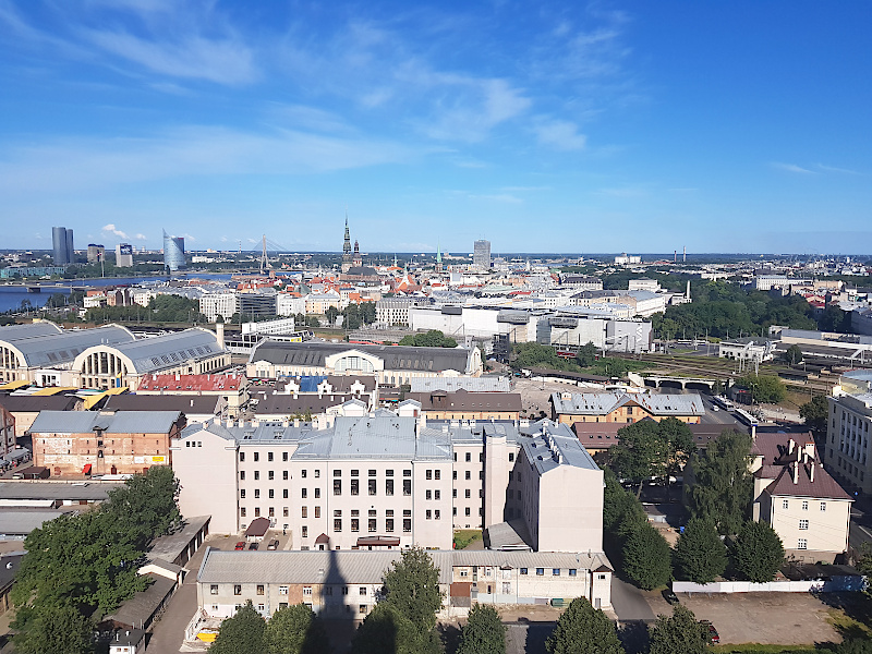 Riga Aussicht von der Plattform der Akadedmie
