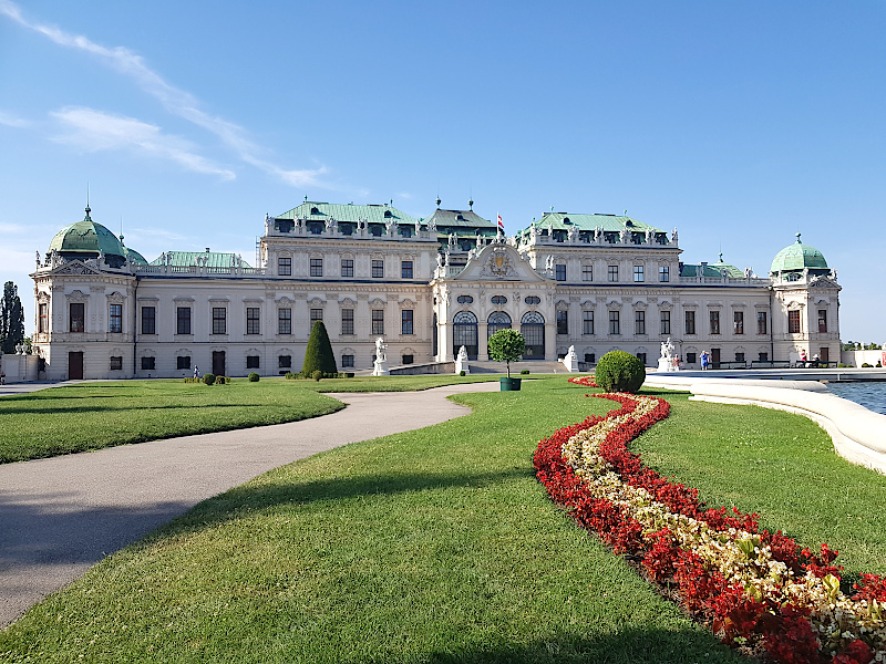 Schloss Belvedere von hinten