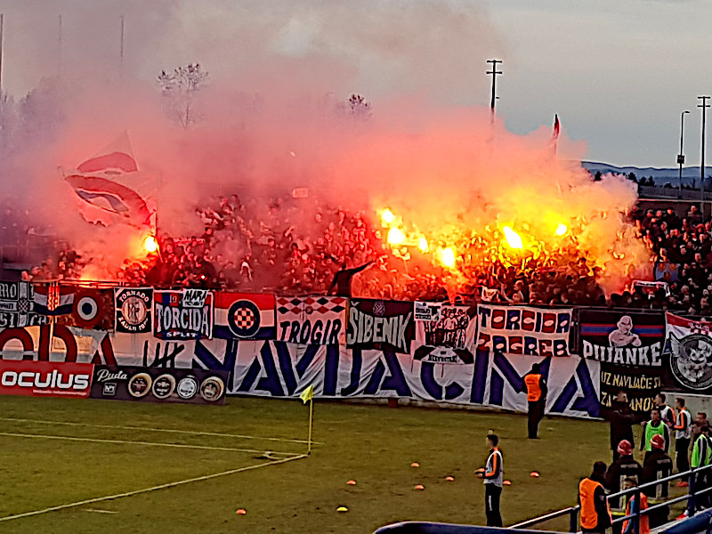 Hajduk Pyro als Groundhopping Highlight