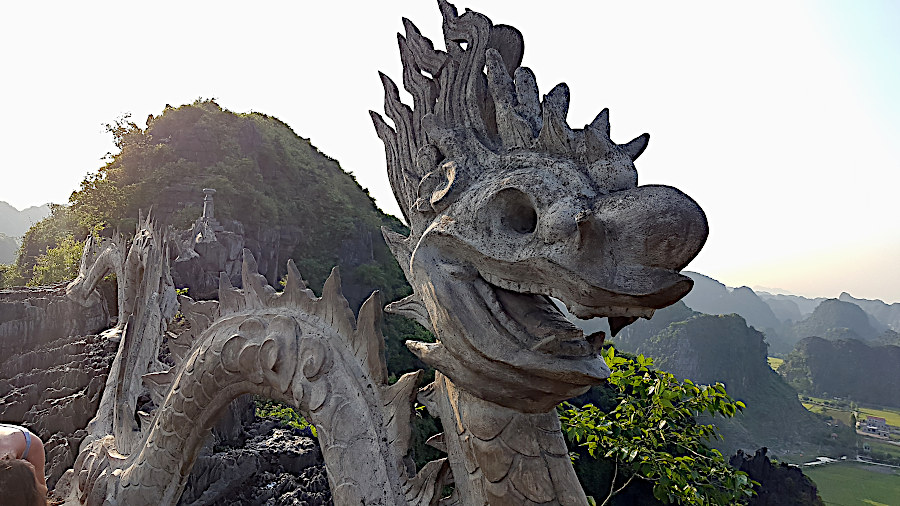 Lying Dragon in Tam Coc