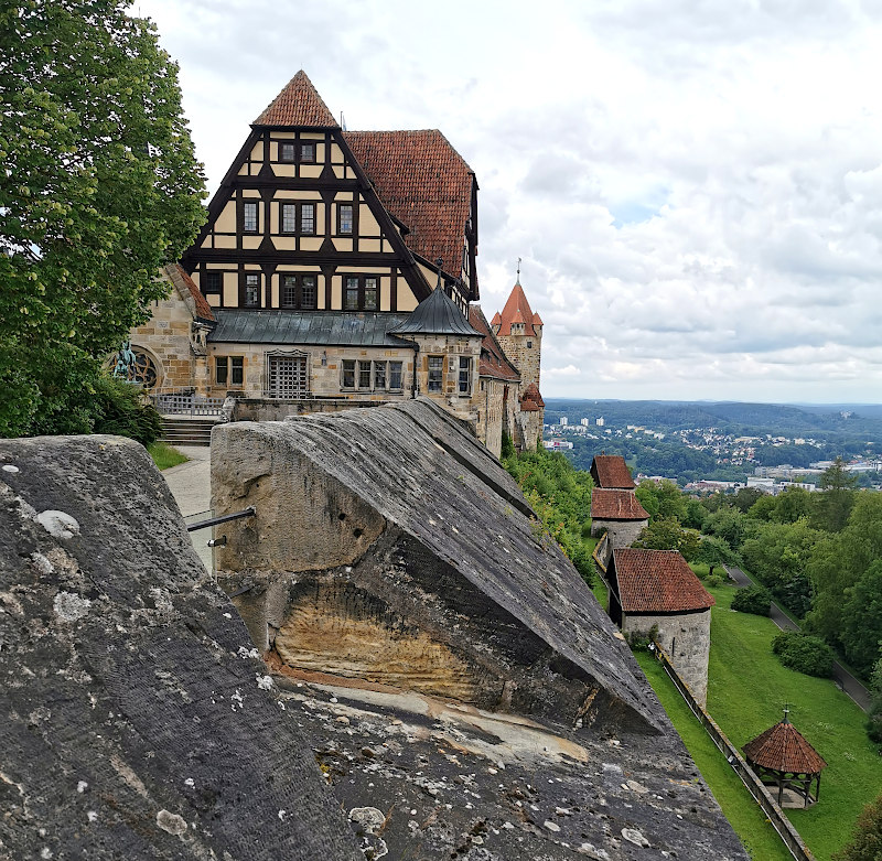 Die Mauer der Veste Coburg